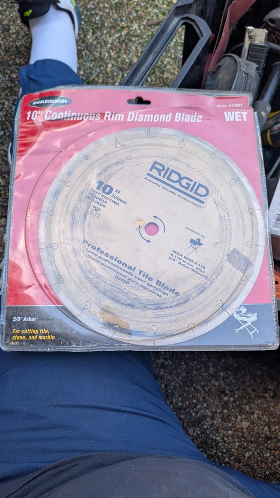 Rigid 10" Tile Blade Moderately Used