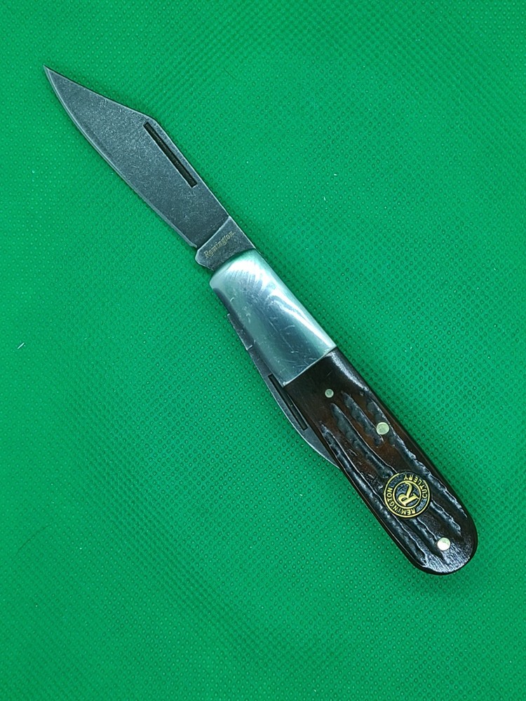 Remington Backwoods Barlow Folding Knife 3.5" Closed - Stonewashed Blade