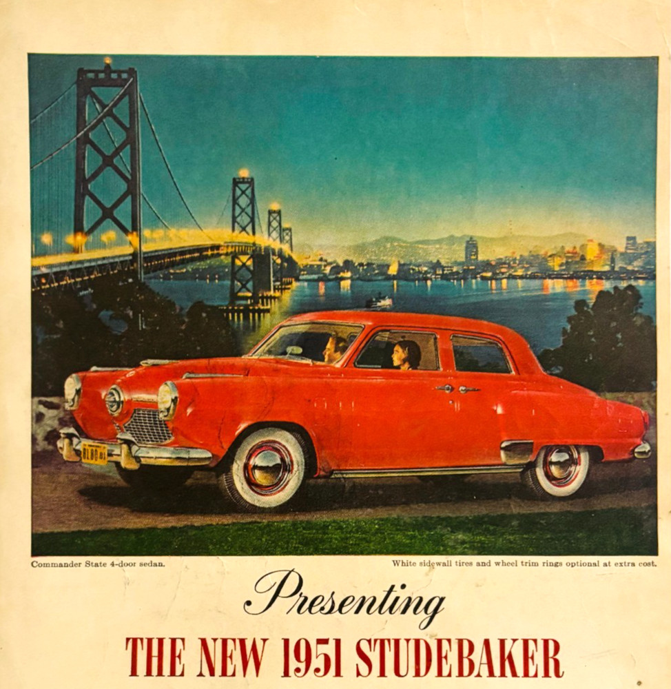 1951 Studebaker Commander State Advertisement Vintage Automobilia DWX11B