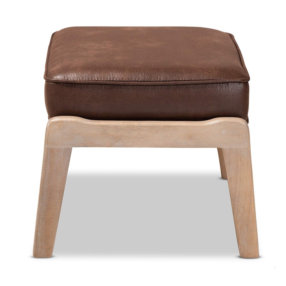 Ottomans, Dark Brown/Antique Oak
