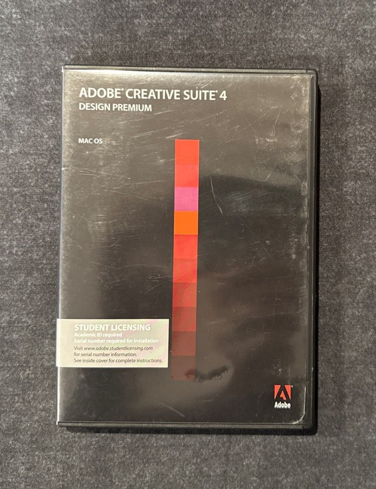 Adobe Creative Suite 4 CS4 Design Premium Windows PC Student Edition DVD Version