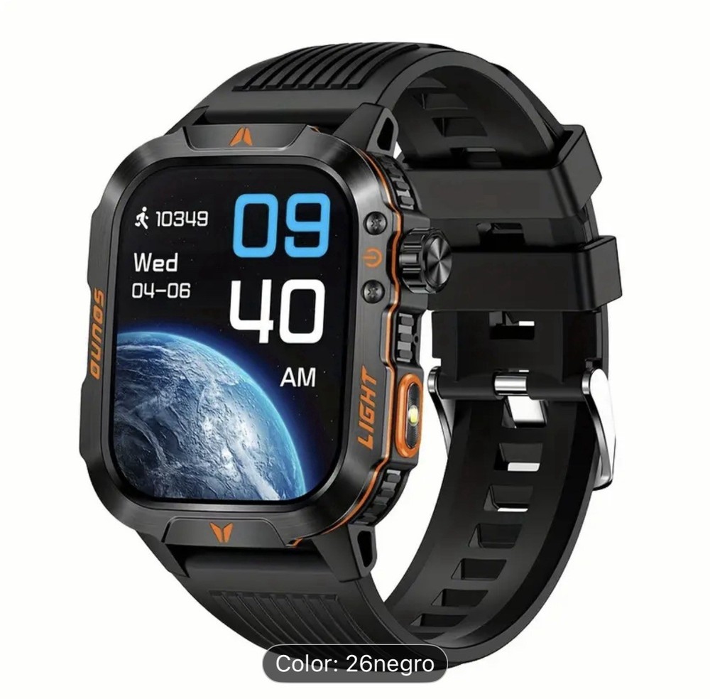 military smart watch with flashlight resistant and versatile