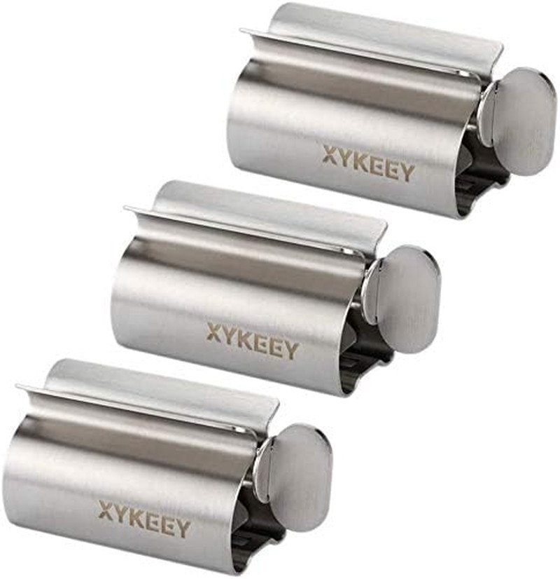 Toothpaste Tube Squeezer - Set of 3 Toothpaste Squeezer Rollers, Metal Toothpast