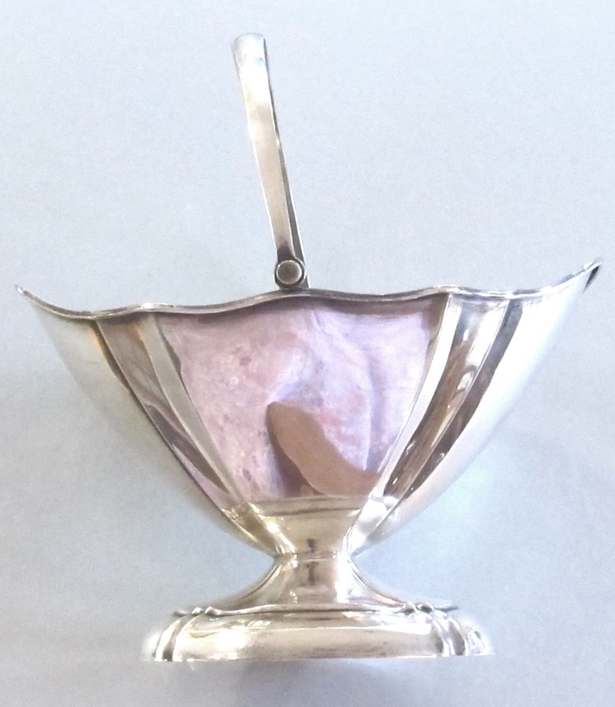 SOLID STERLING SILVER Deep Bowl Dish with Handle - Webster Company