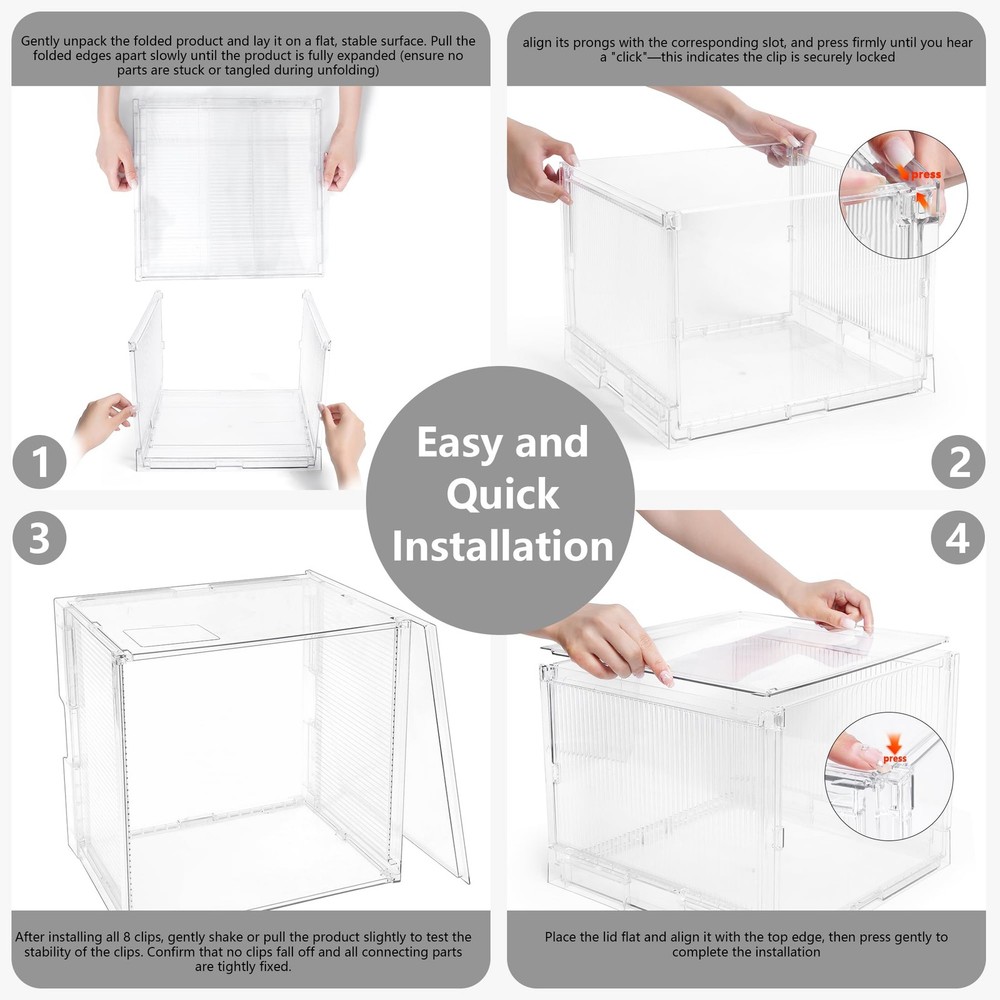 MUKAI File Box Organizer, Hanging Folder Storage Boxes, File Folder Organizer wi