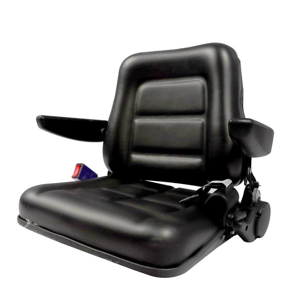Tractor Forklift Seat Excavator Universal Adjustable Backrest Armrest Safty Belt