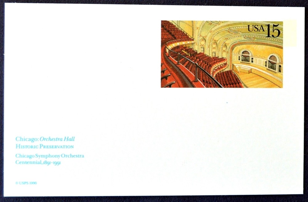 1990 US Sc #UX152 postal card, 15 cent, mint, sharp corners, excellent condition