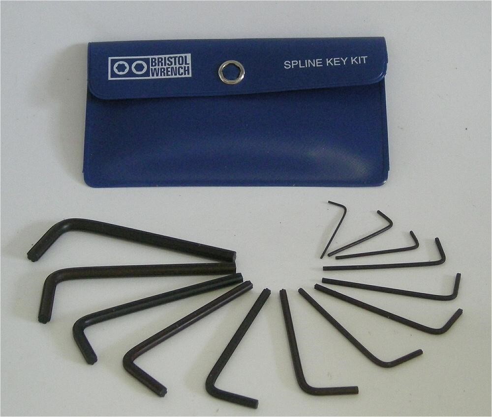 EXCLUSIVE CUSTOM 13 PC. BRISTOL WRENCH MASTER SET FOR E.F. JOHNSON TRANSMITTERS