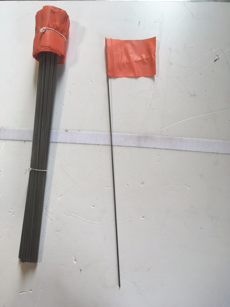 Bundle of 100 Blackburn Orange Flags 15"