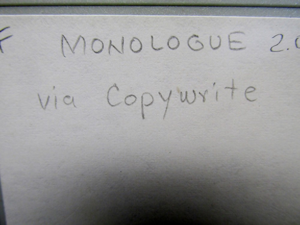 Monologue 2.01, 3.5" Floppy Disks