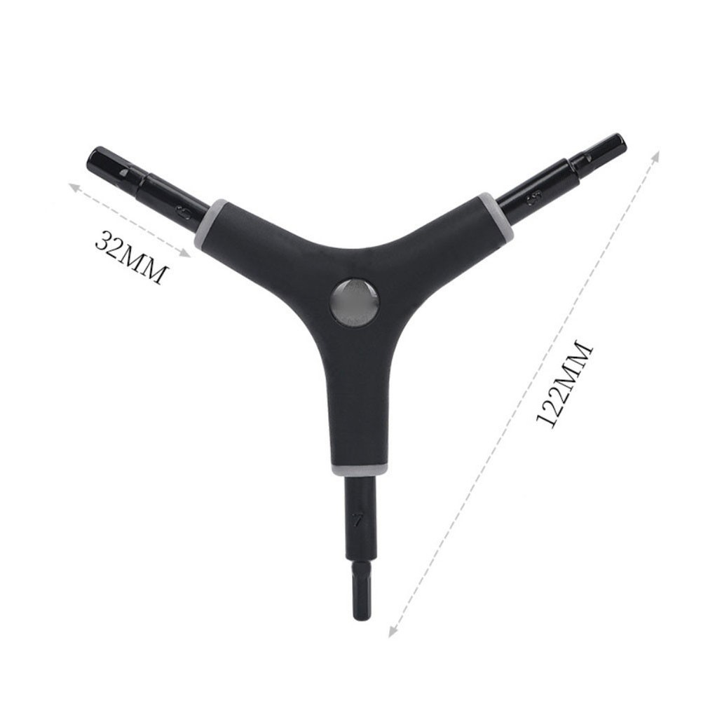 Multi Function 3 Way Y Shaped Wrench Lightweight Alloy Steel Cycling Tool