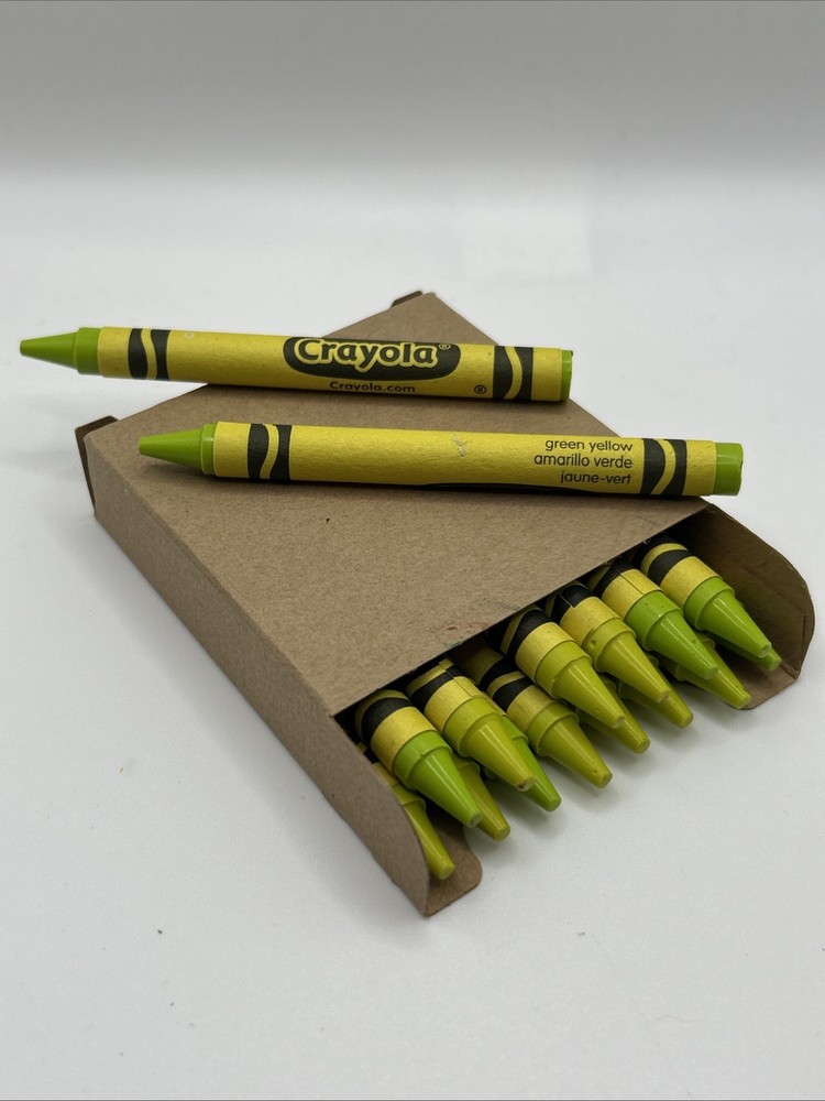 (16) Crayola Crayons (green yellow) BULK