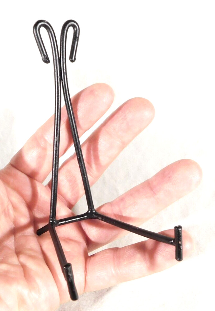 Easel Display Stand with Scroll Design! Black Iron Medium Size