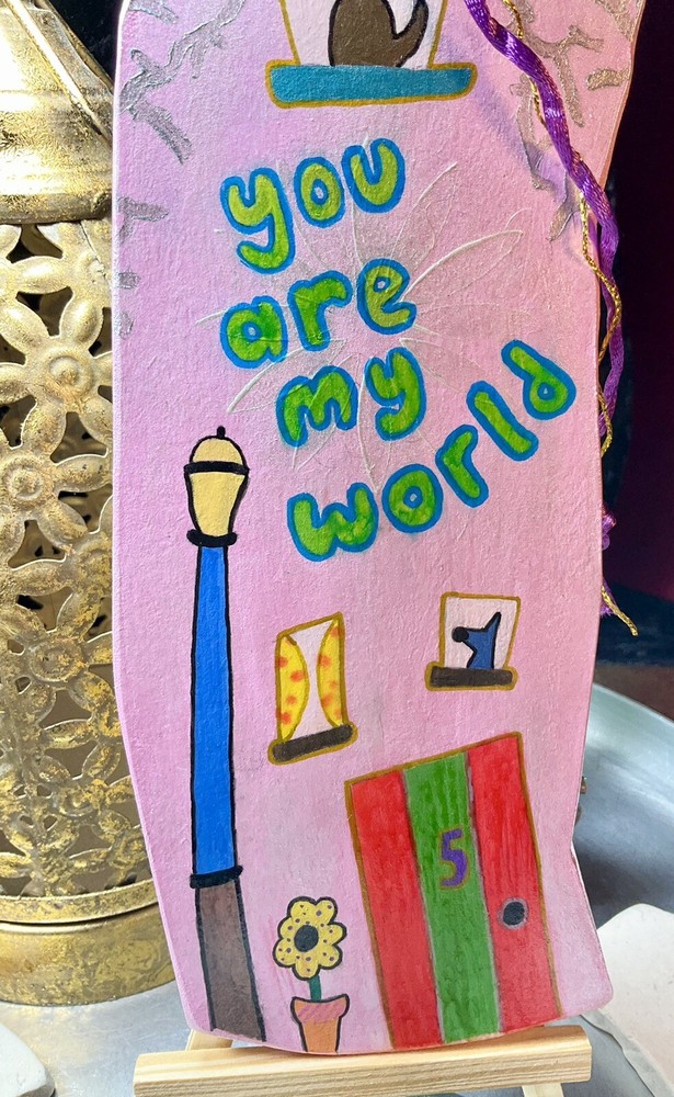 Wooden Hand Painted Keepsake Message Board, With Easel , Special Gift