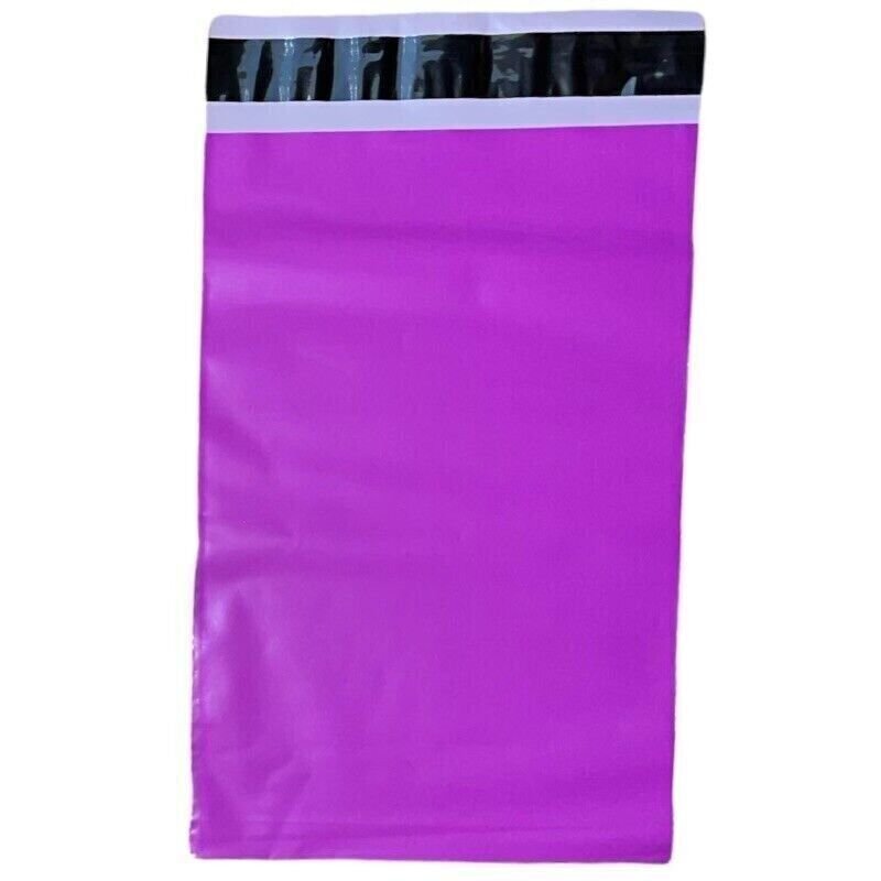 200 6" x 9" Purple Unlined Poly Mailer Bags Self Seal