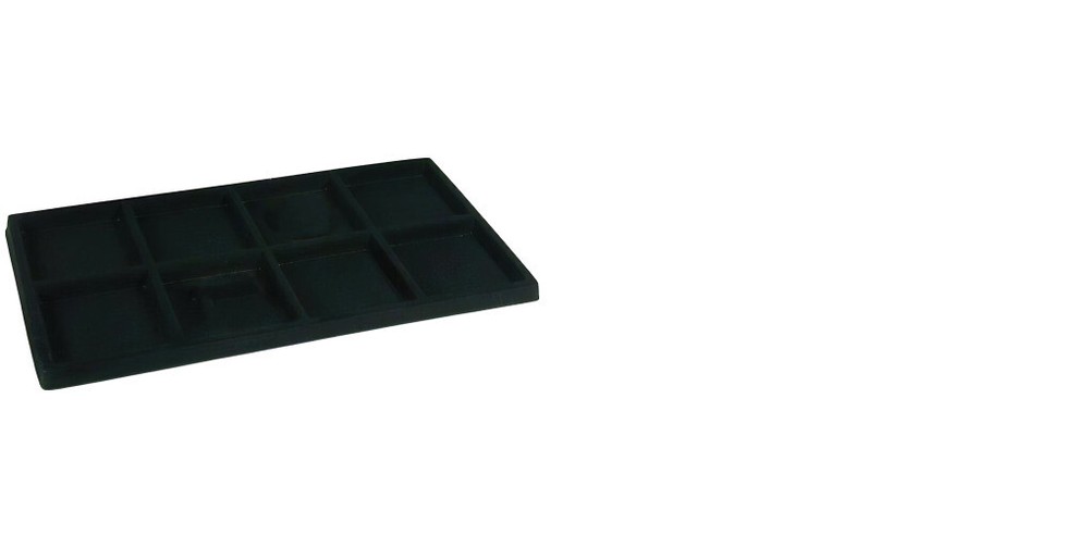 5 Beige 8 Compartment Display Tray Inserts