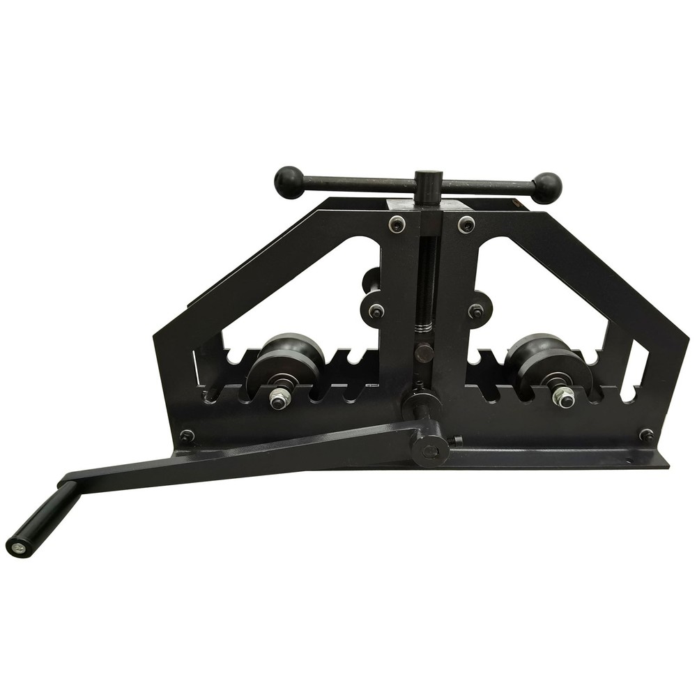 Portable Pipe Bender Dual Handle Adjustable Bending Angle Round Tube Roller