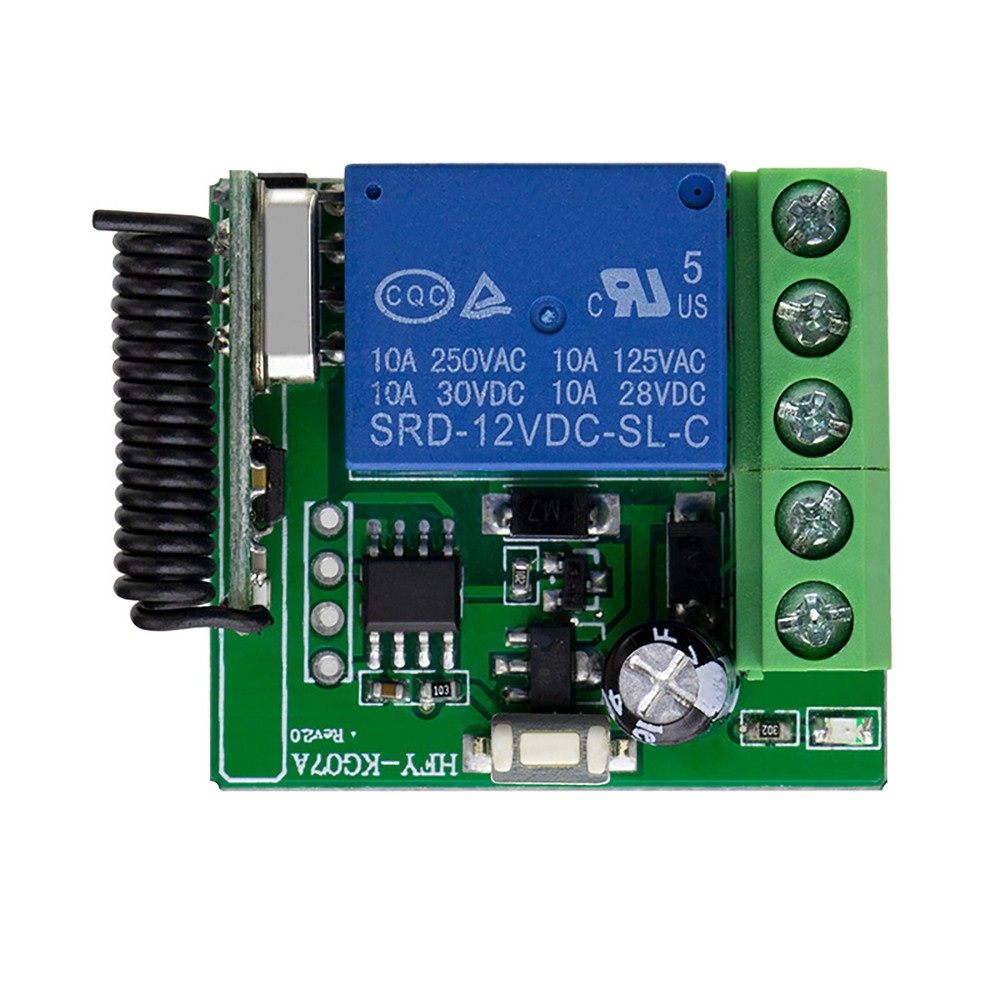12V Channel Wireless Remote Control Relay Switch RF Transmitter Receiver