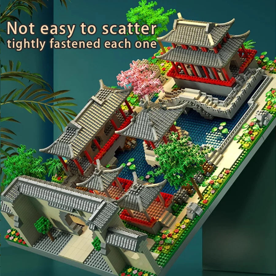 Suzhou Garden Classic Building Blocks - Educational Decor Model