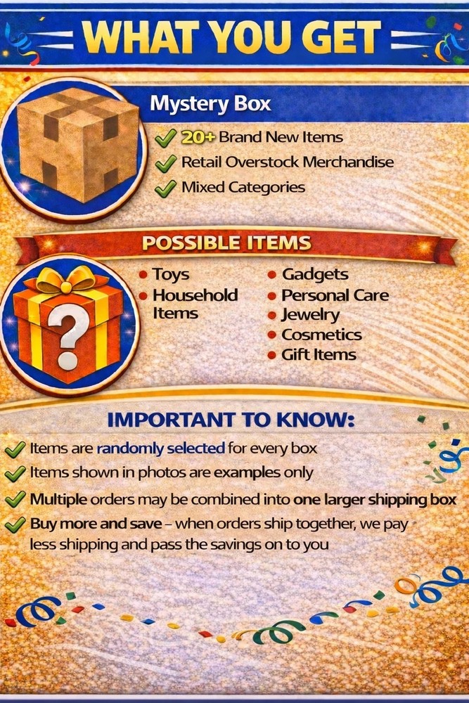 Package Mystery Box – Retail & General Merchandise SML