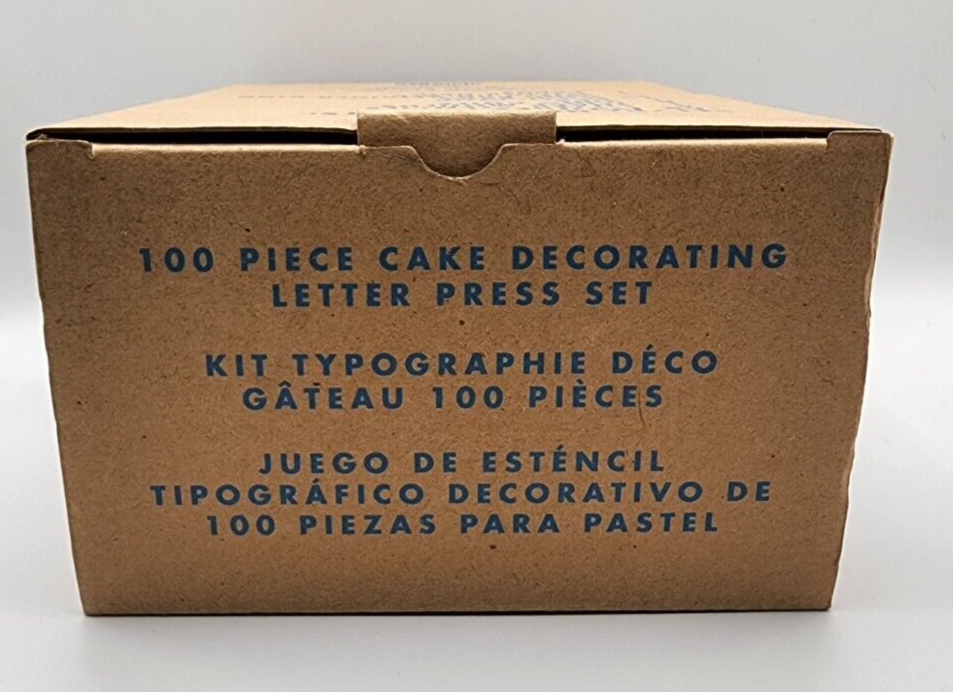 NIB 2011 Avon 100 Piece Cake Decorating Letter Press Set