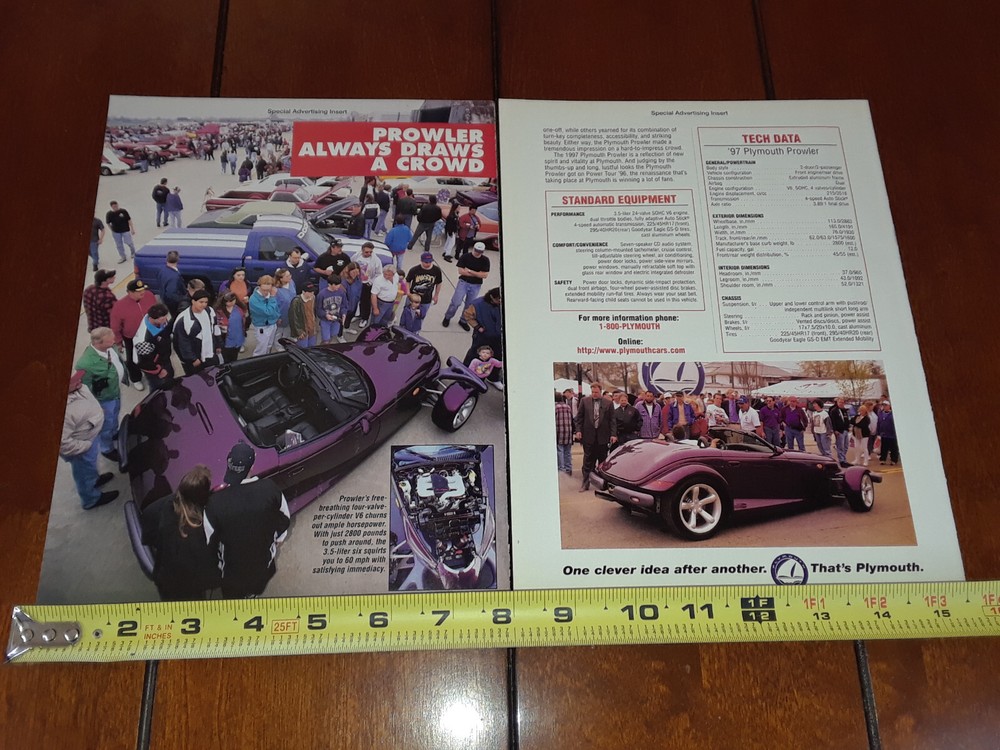 PLYMOUTH PROWLER ORIGINAL 1996 ARTICLE