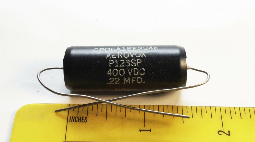 1 NOS Aerovox .22 mdf 400 v Capacitor