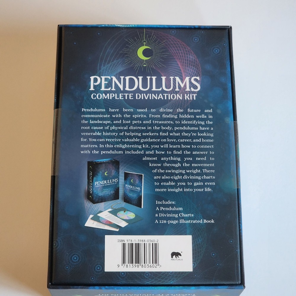KCGS Pendulums For Complete Divination Kit Dowsing Techniques Set New Sealed