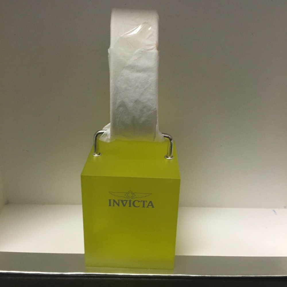 ( 1 ) Invicta Watch Adjustable Lucite  Watch Display Stand Yellow