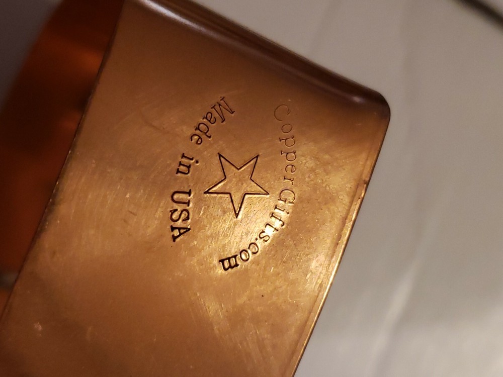 BRAMAN Heavy Copper Letter D Cookie Cutter