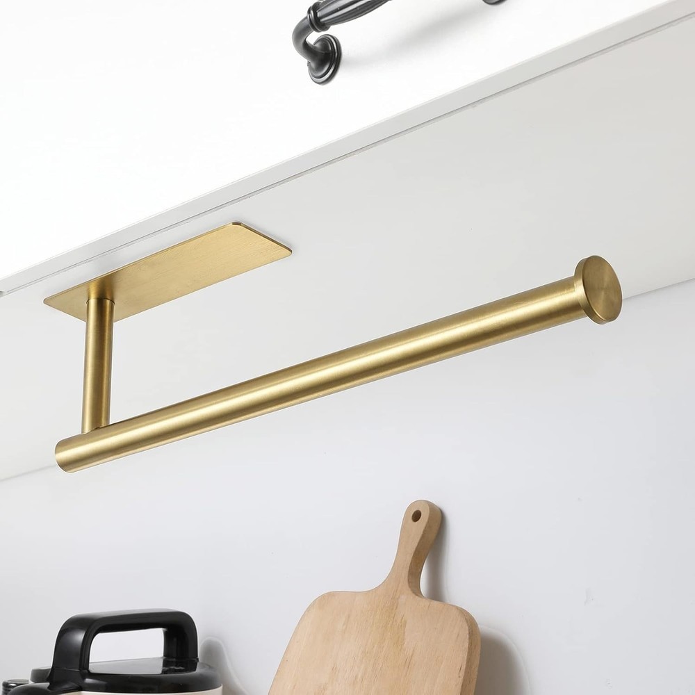 Matte Black Under Cabinet Paper Towel Holder