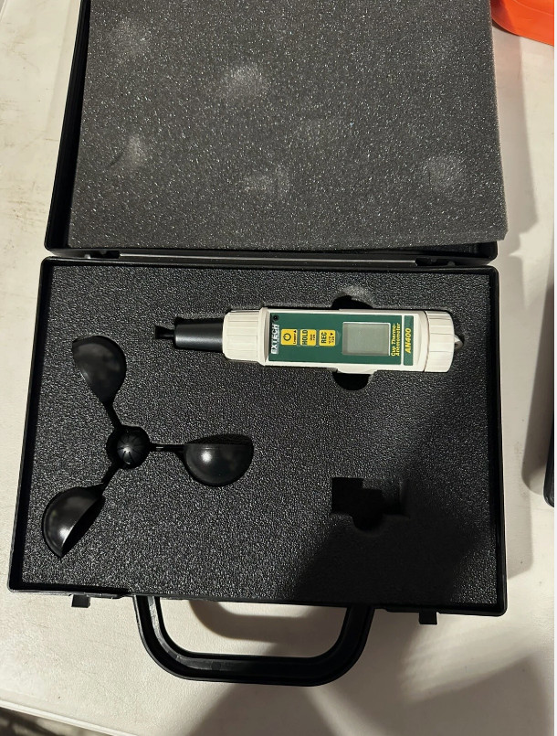 Extech Cup Thermo Anemometer AN400 w/ Case - Used By Athletics - Great Condition