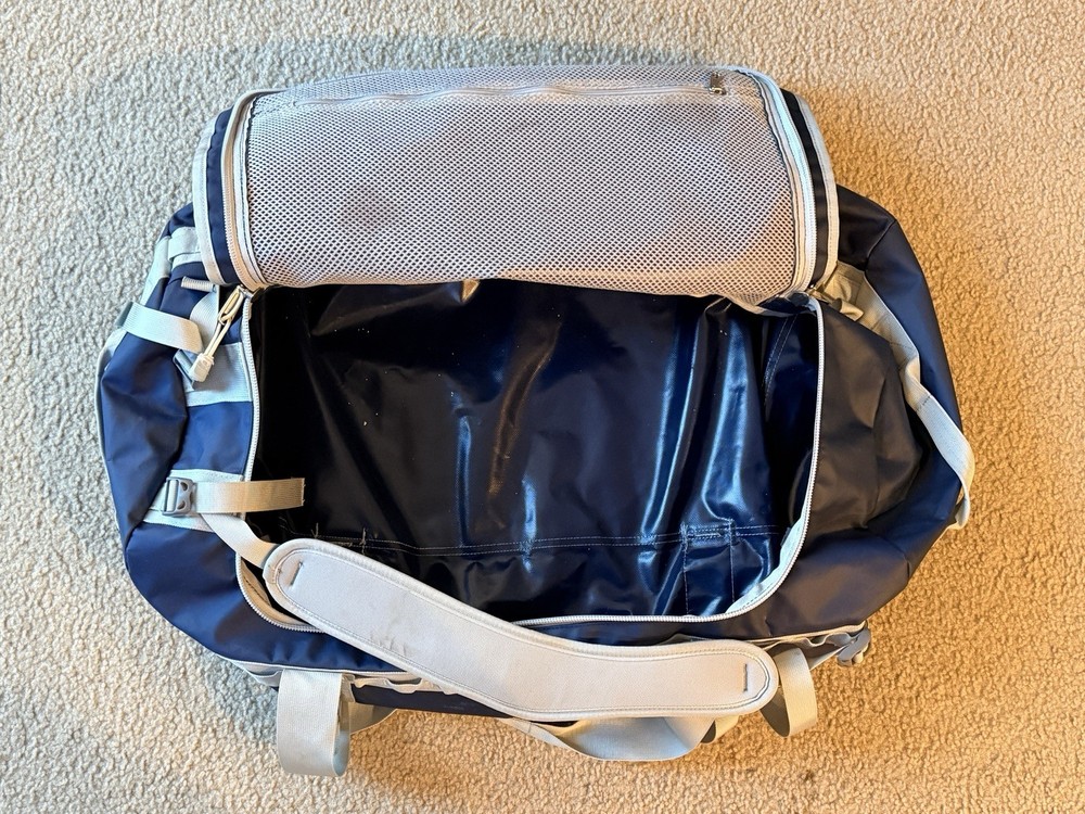 The North Face Camp Duffel Backpack Large Blue