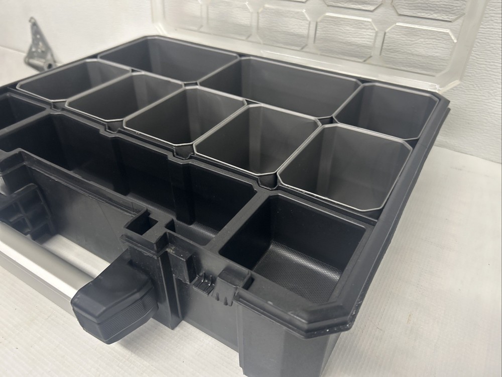 Husky Small Parts Tool Organizer Storage Hardware Case Toolbox 11 Compartments