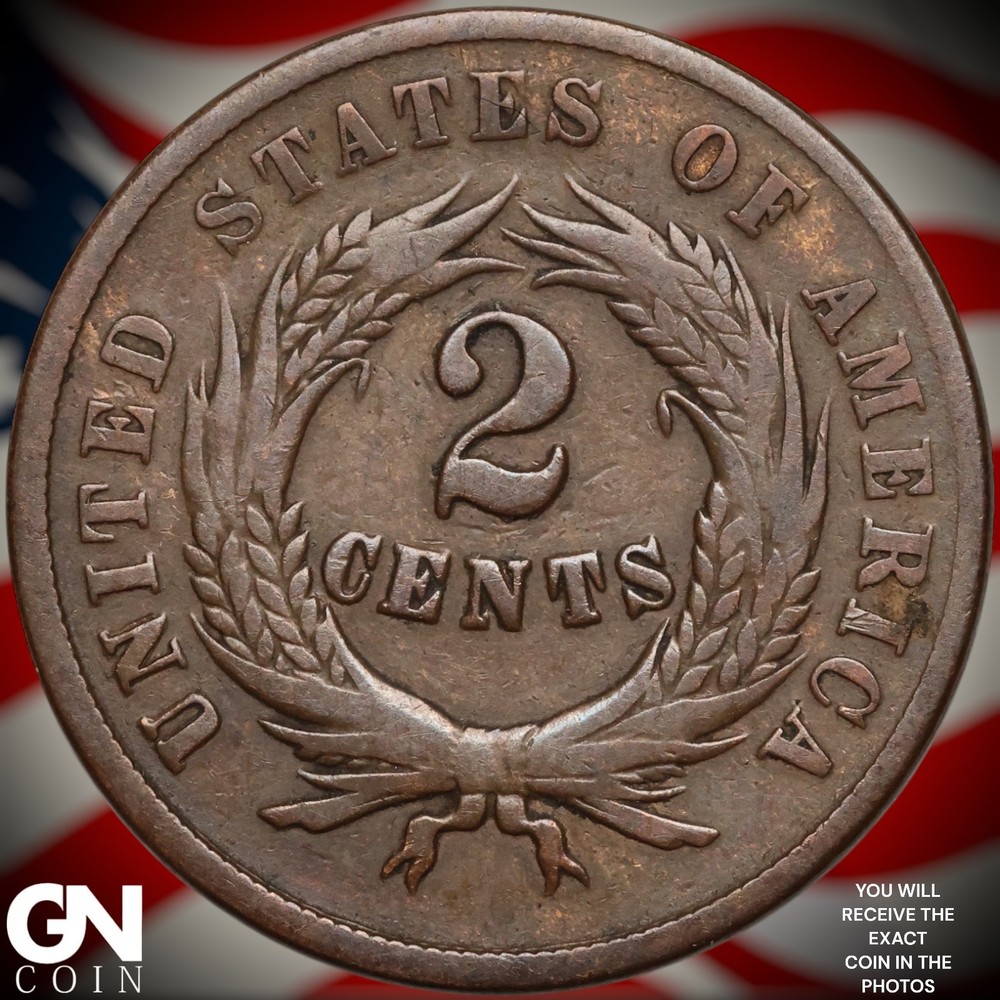 1864 2 Cent Piece B3256