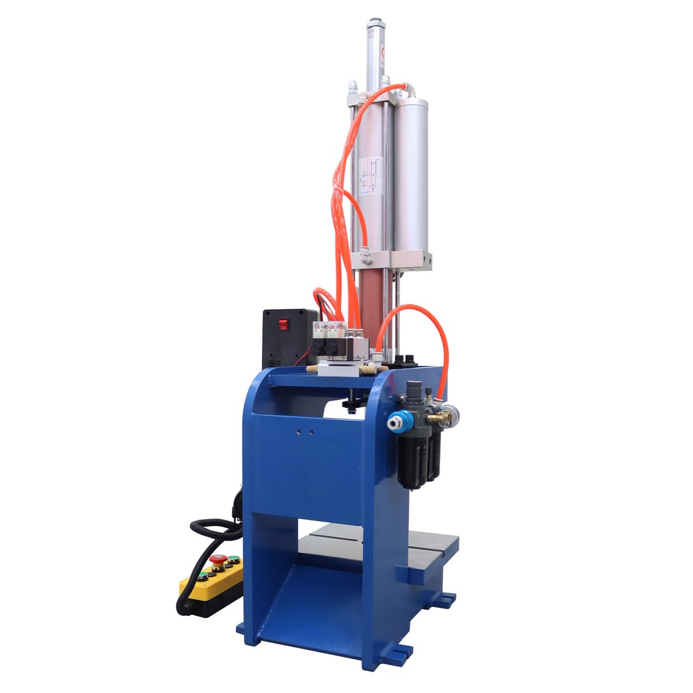 3T Pneumatic Punch Press Machine Adjustable Cylinder Stroke Pneumatic Press 110V