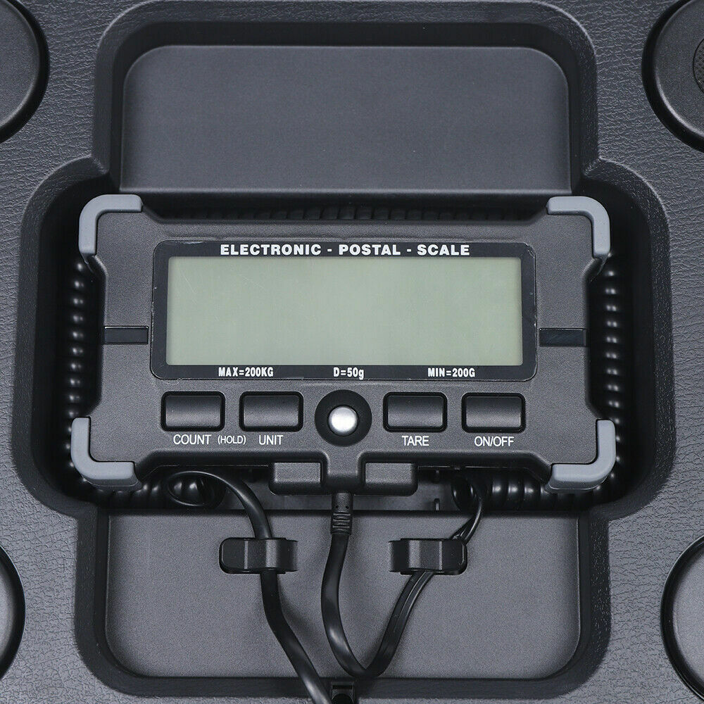 12.4" × 9.8" Digital Mail Parcel Scale with LCD Display, 200 kg Capacity