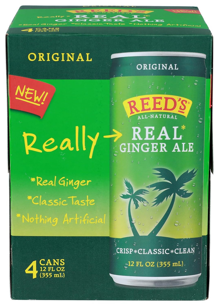 Real Ginger Ale Soda 4 Pack, 12 FZ