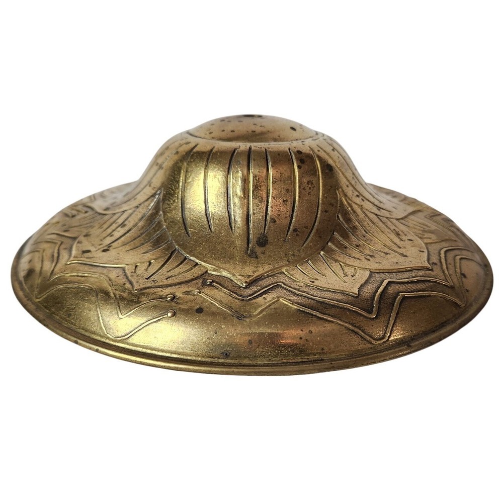 Vintage Napoleonic Style 10.25" Solid Brass Ceiling Mount Medallion / Canopy