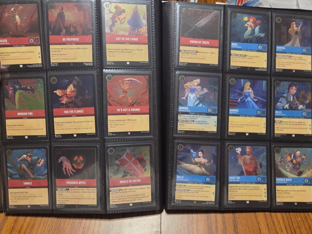 Disney Lorcana The First Chapter Complete Master Set Regular & Cold Foil Lot