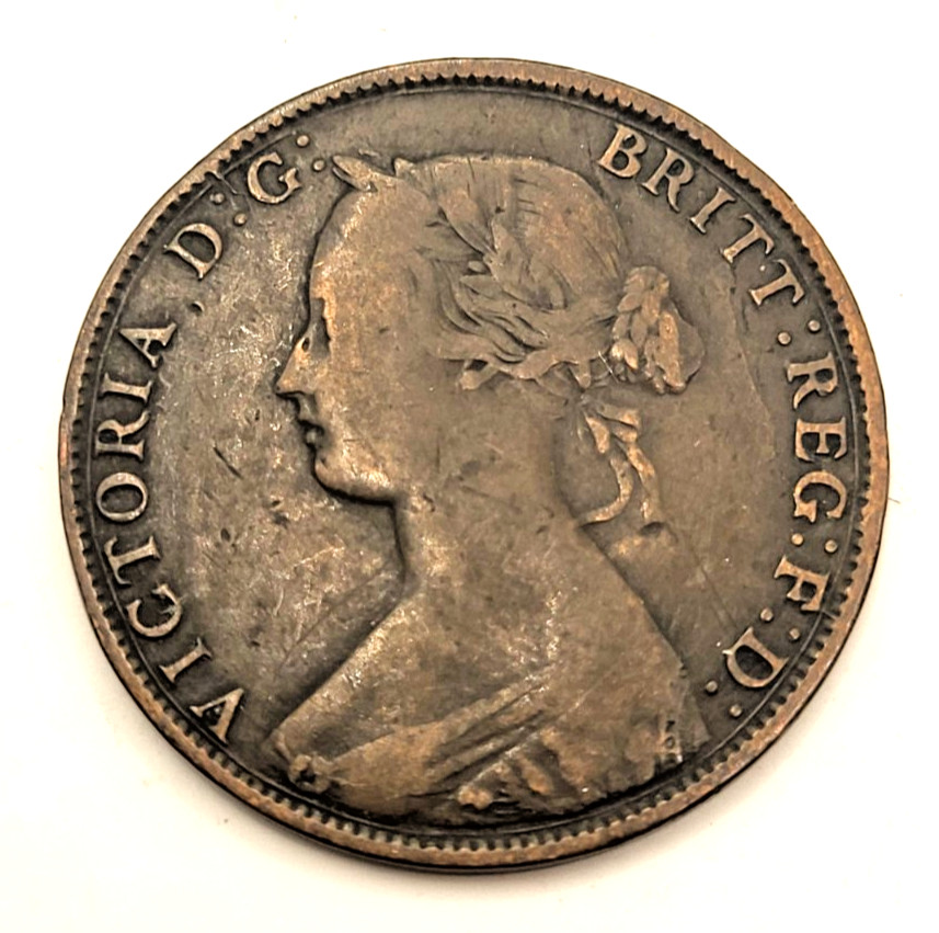 1861 Nova Scotia 1 Cent Bronze Coin