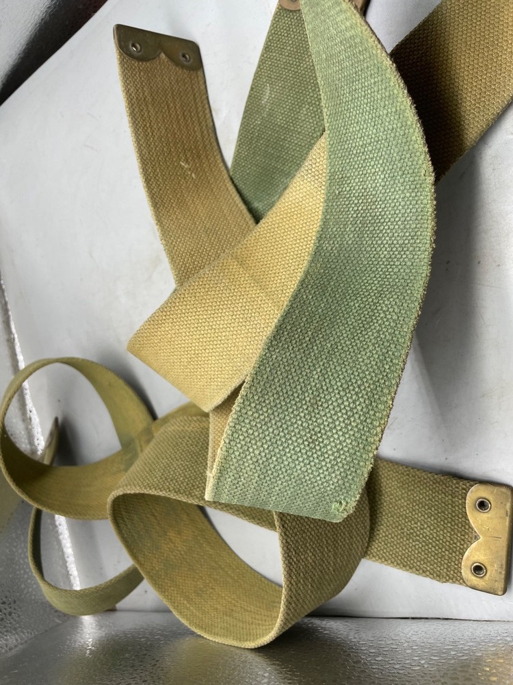 WW1 1908 Pattern British Army Webbing Shoulder Strap in Khaki- 49" Long Original