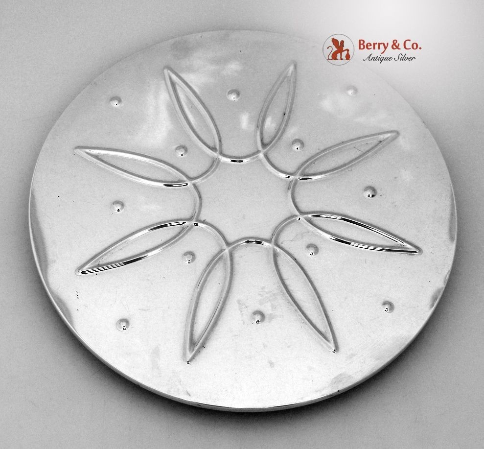Art Moderne Sterling Silver Coaster Towle 1940