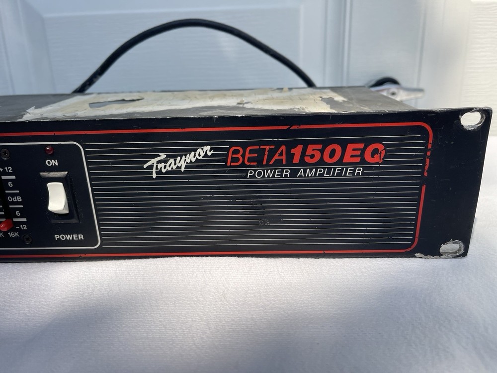 Vintage Traynor Beta 150EQ Solid-State Power Amplifier Equalizer Black