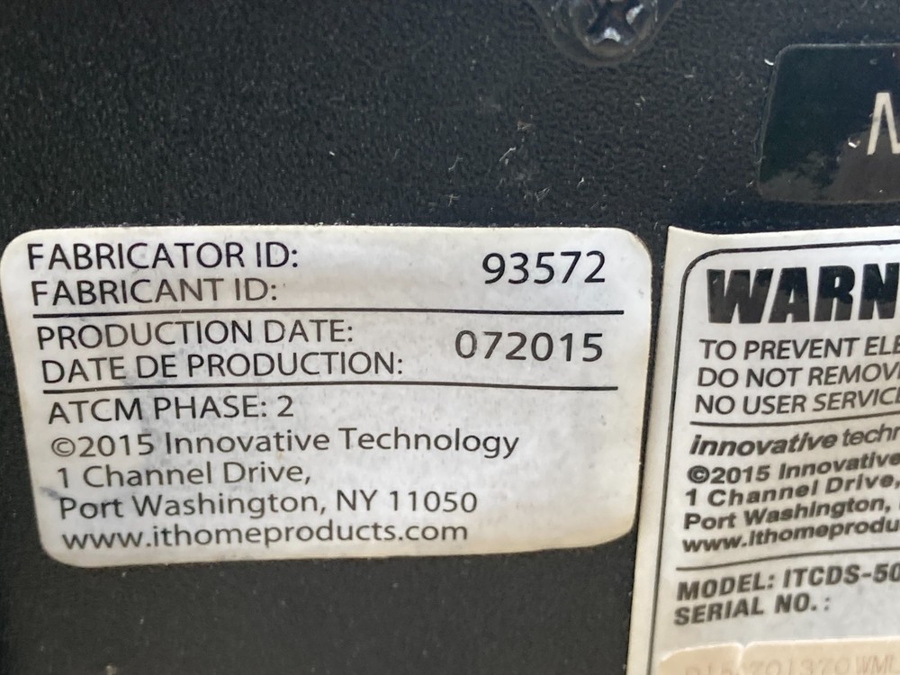 2015 Innovative Technology Bluetooth Compact Disk AM FM Stereo Player