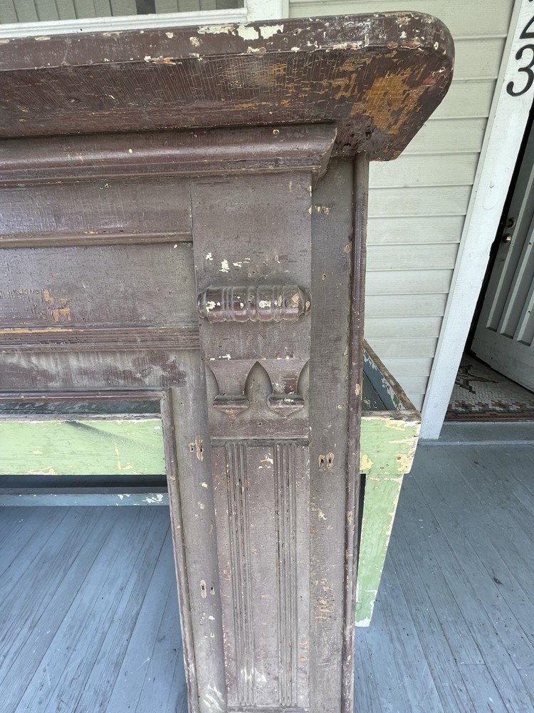 fireplace mantle