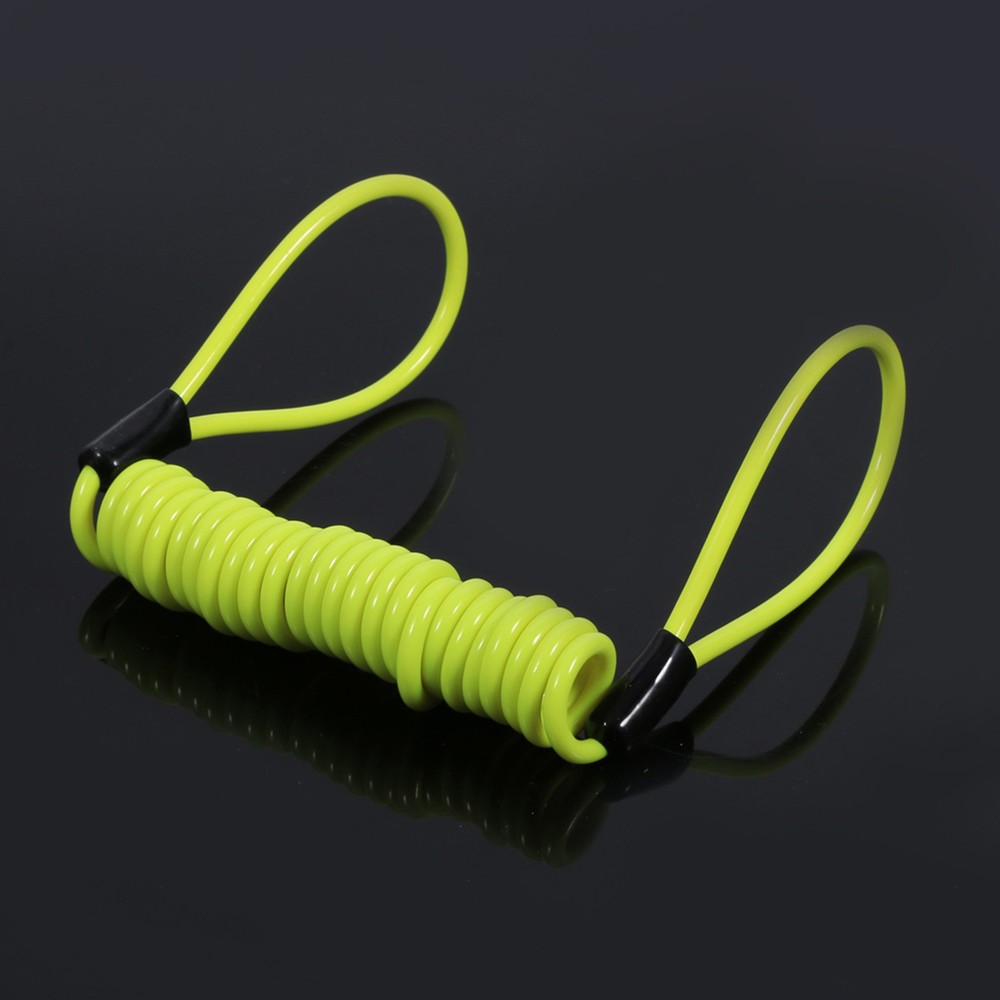 Motorcycle Bike Alarm Disc Lock Antitheft Security Spring Reminder Coil Cabl SH2