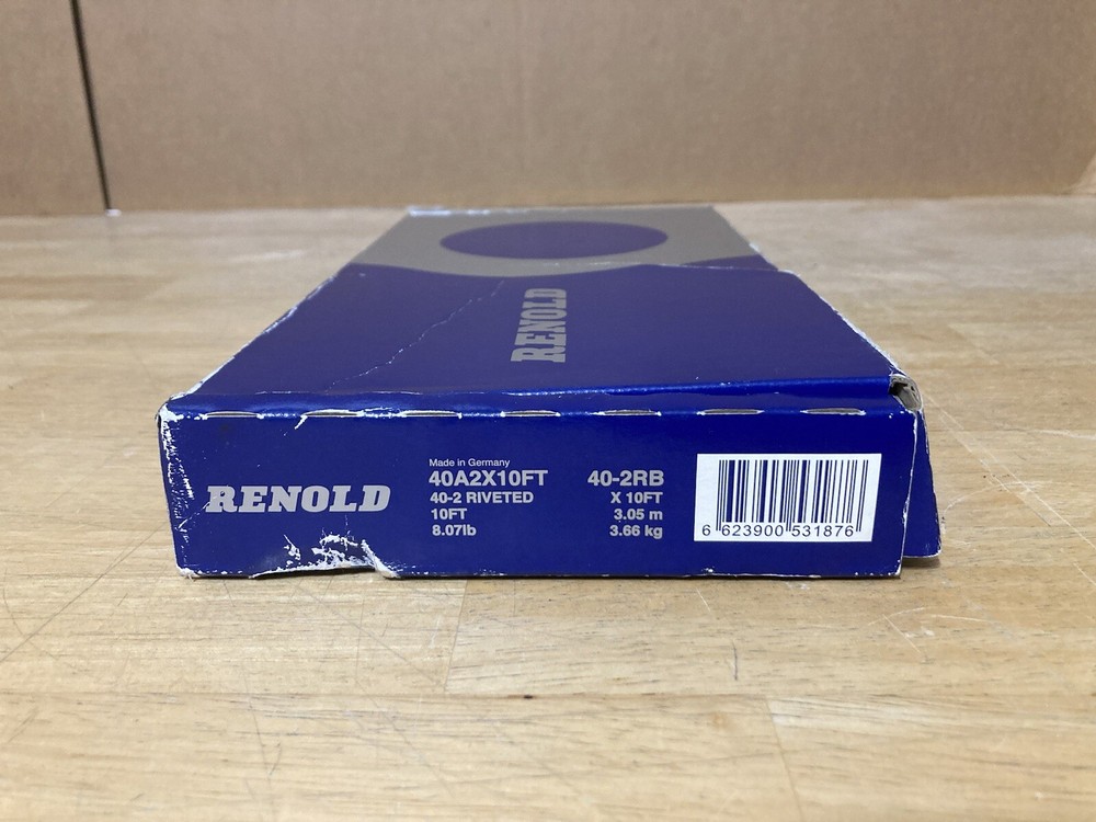 Renold 40A2X10FT Roller Chain 40-2 Riveted 10ft