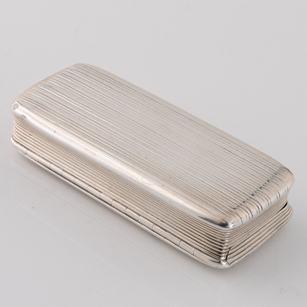 Nathaniel Mills Silver Snuff Box Birmingham 1828