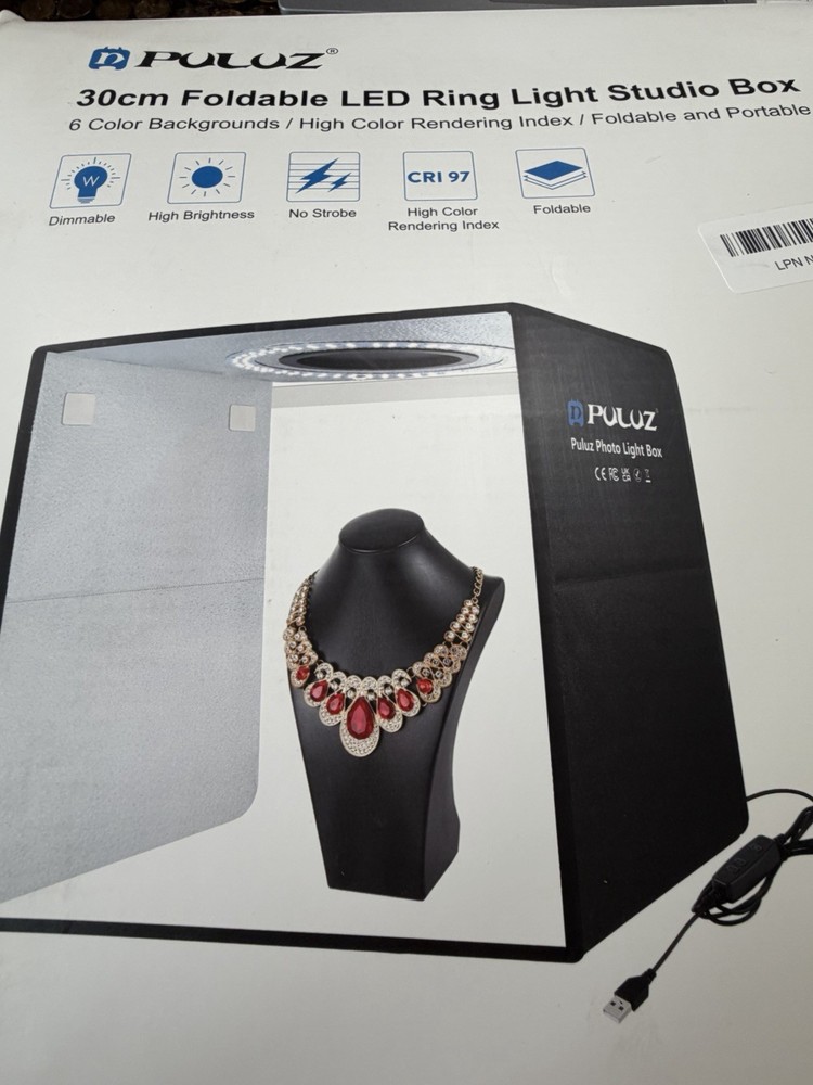 LIGHT BOX PULUZ 30cm FOLDABLE LED RING LIGHT STUDIO PHOTO STUDIO RING LIGHT NEW